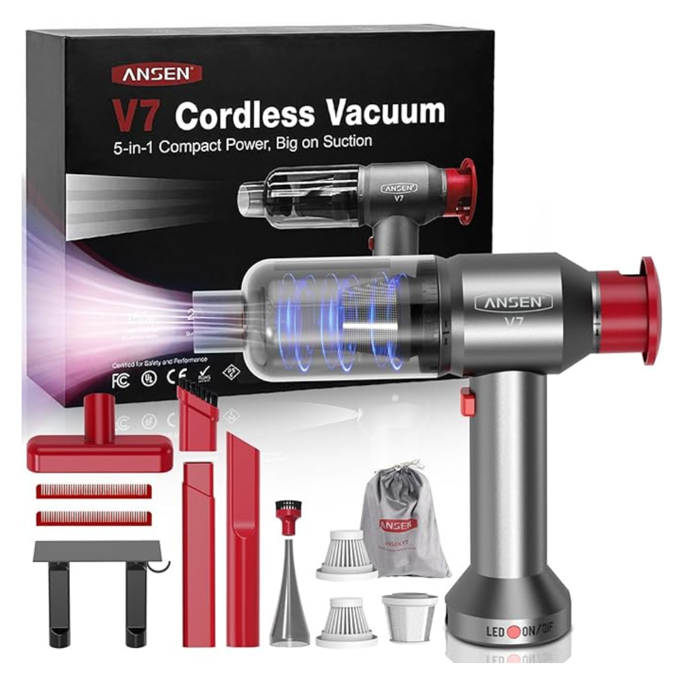 Untitled-design-2025-02-25T163830.628.png Ansen Car Vacuum Cleaner Portable, 21000PA & 13000PA High Power Brushless Motor - Image 1